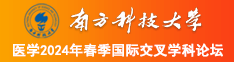 肏69XX南方科技大学医学2024年春季国际交叉学科论坛